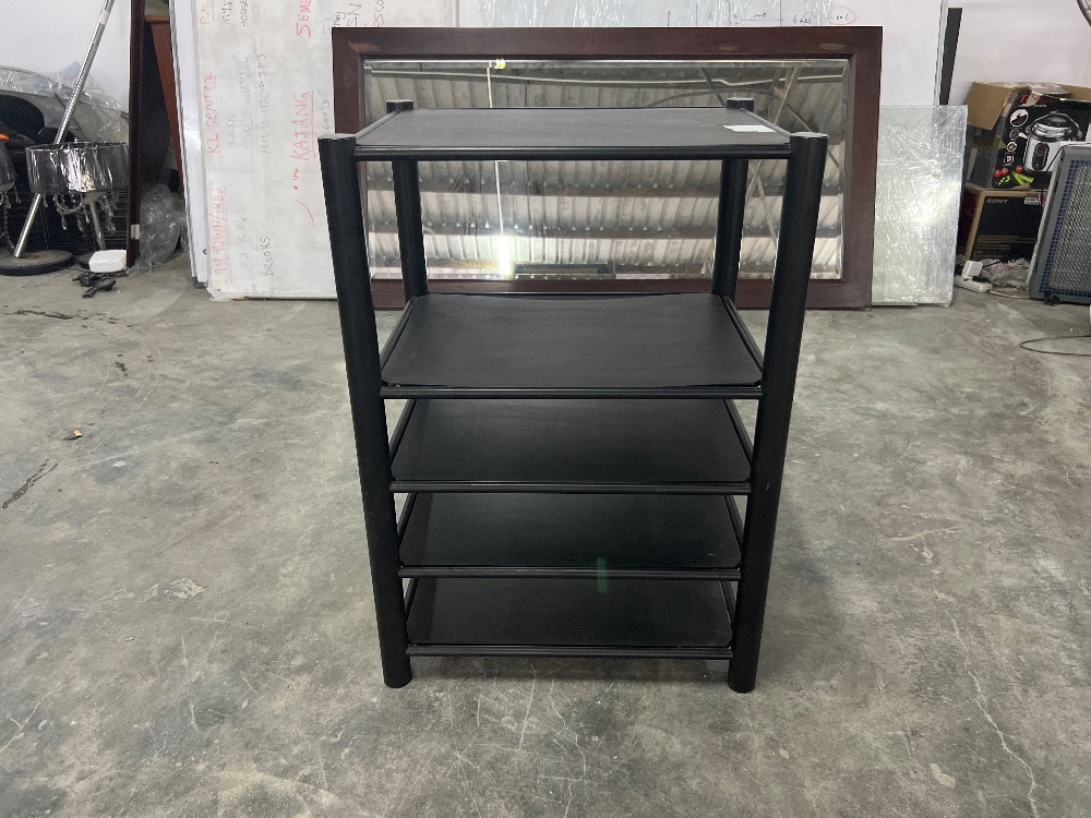 Low Display Shelf 5 Tier Black Colour / Rak Paparan Rendah 5 Tingkat