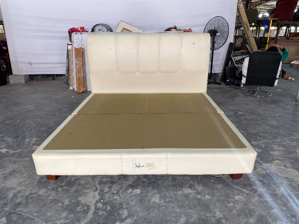 KING KOIL White King Bed Frame Unearth Store