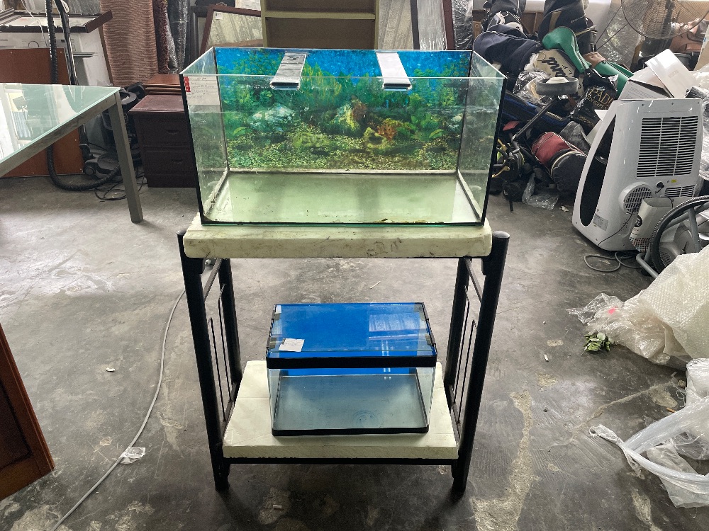 Medium Size Aquarium Set with Stand / Set Akuarium Saiz Sederhana