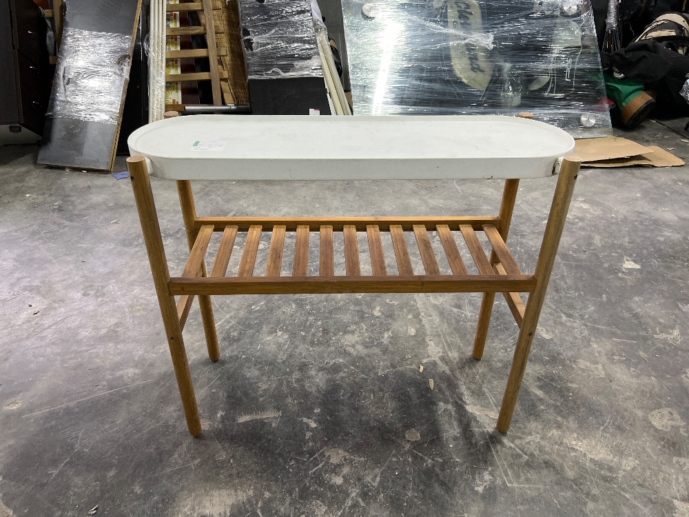 IKEA SATSUMAS Plant Stand with Bamboo Frame / Dirian Tumbuhan IKEA