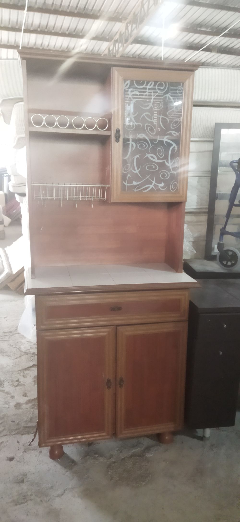 Brown Wooden Kitchen Cabinet / Kabinet Dapur Kayu Coklat - Unearth Store