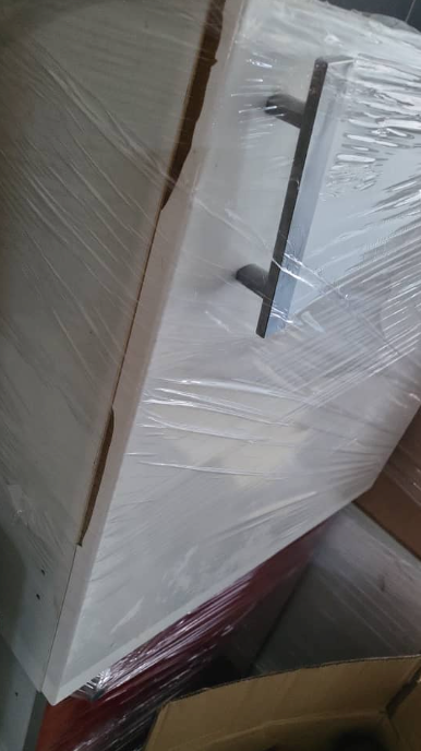 White Drawer Kitchen Cabinet - Unearth Store