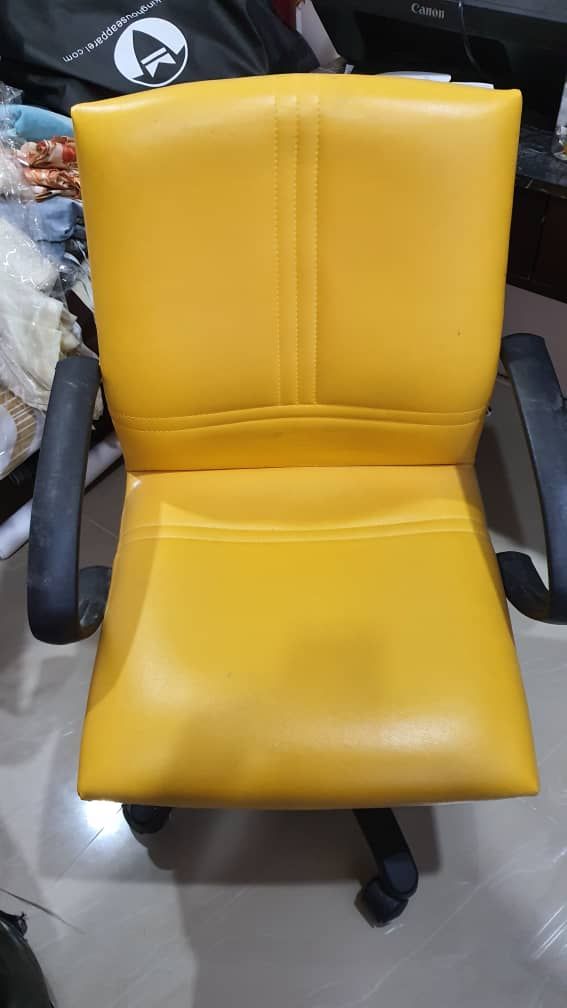 Yellow Leather Desk Chair Unearth Store