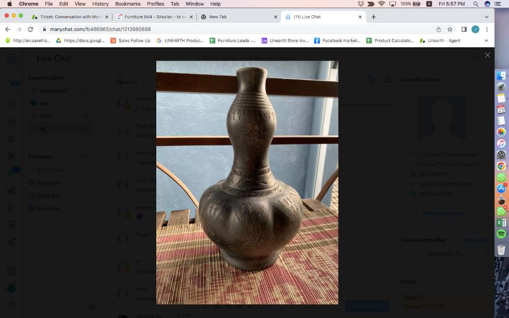 Traditional Dark Brown Vase - Unearth Store