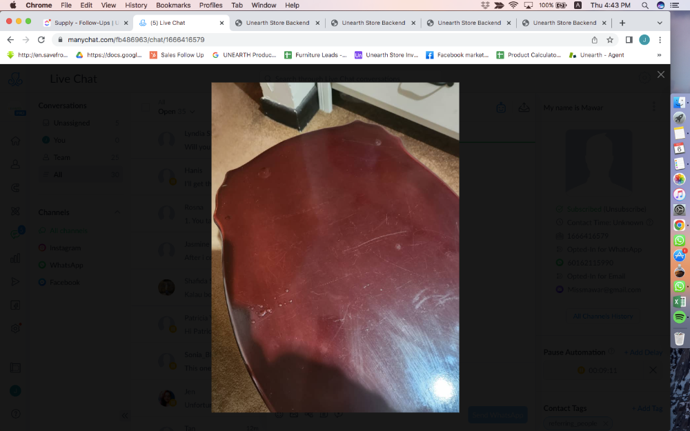 VINTAGE Carved Wood Coffee Table - Unearth Store