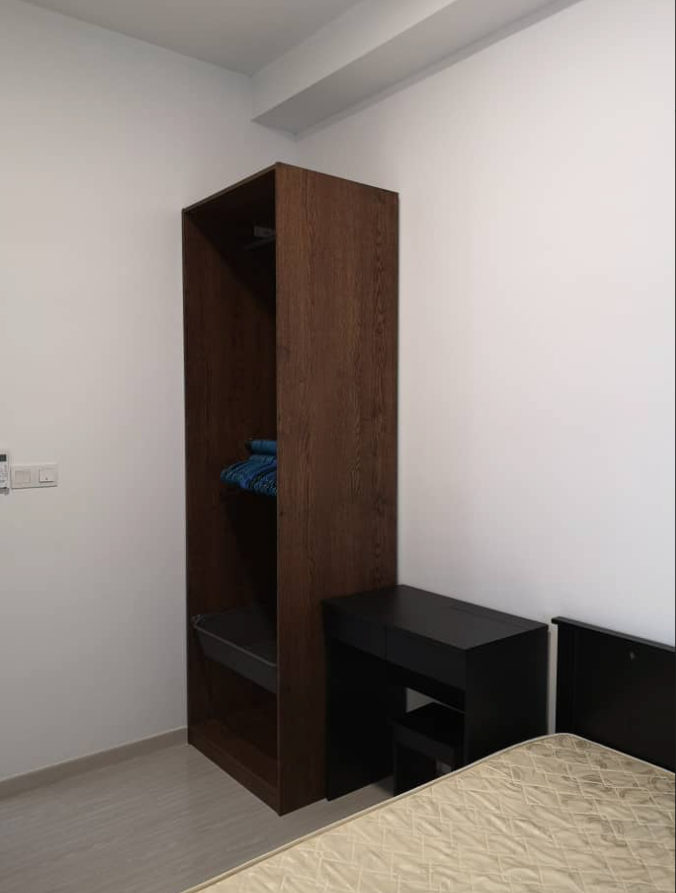 White Wooden Open Wardrobe