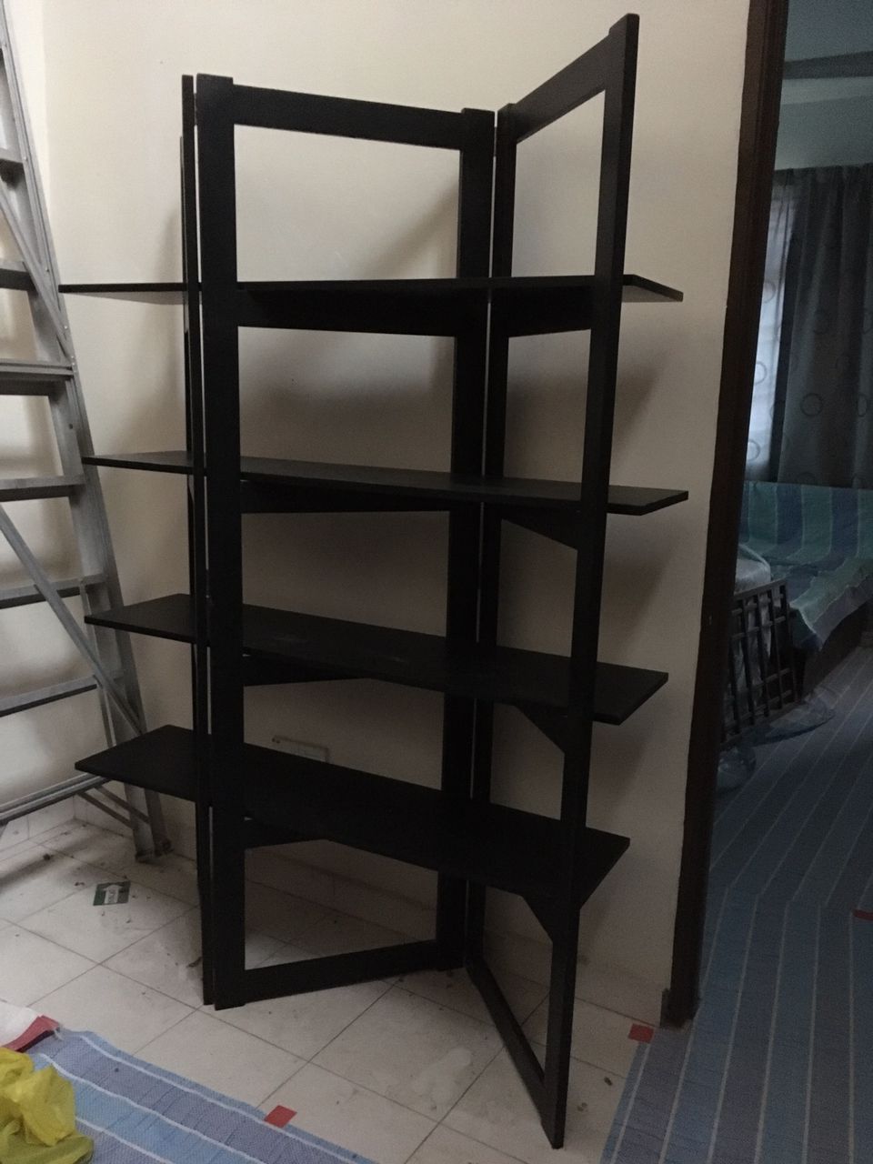 Dark Wooden Shelving Unit Unearth Store