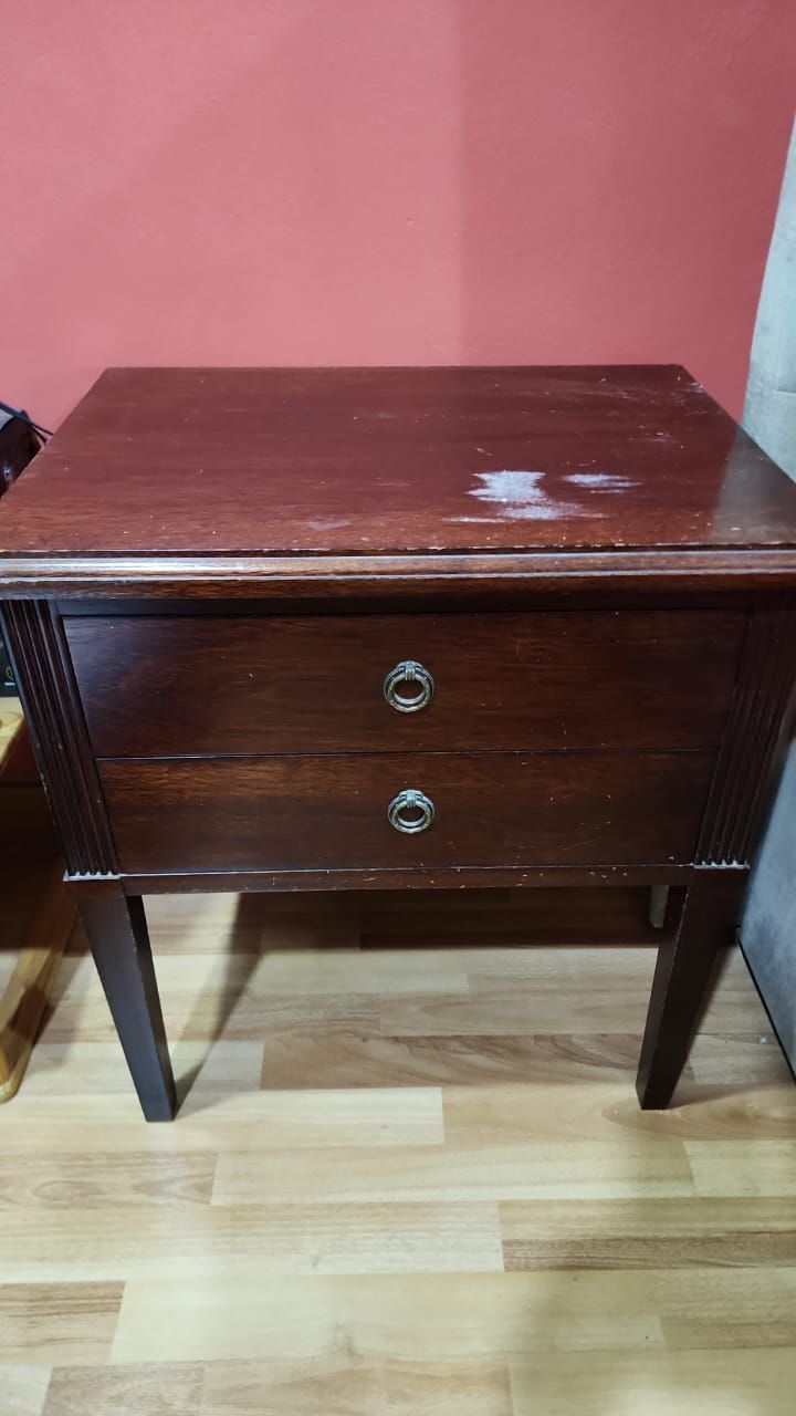 Dark Wooden Side Table Unearth Store