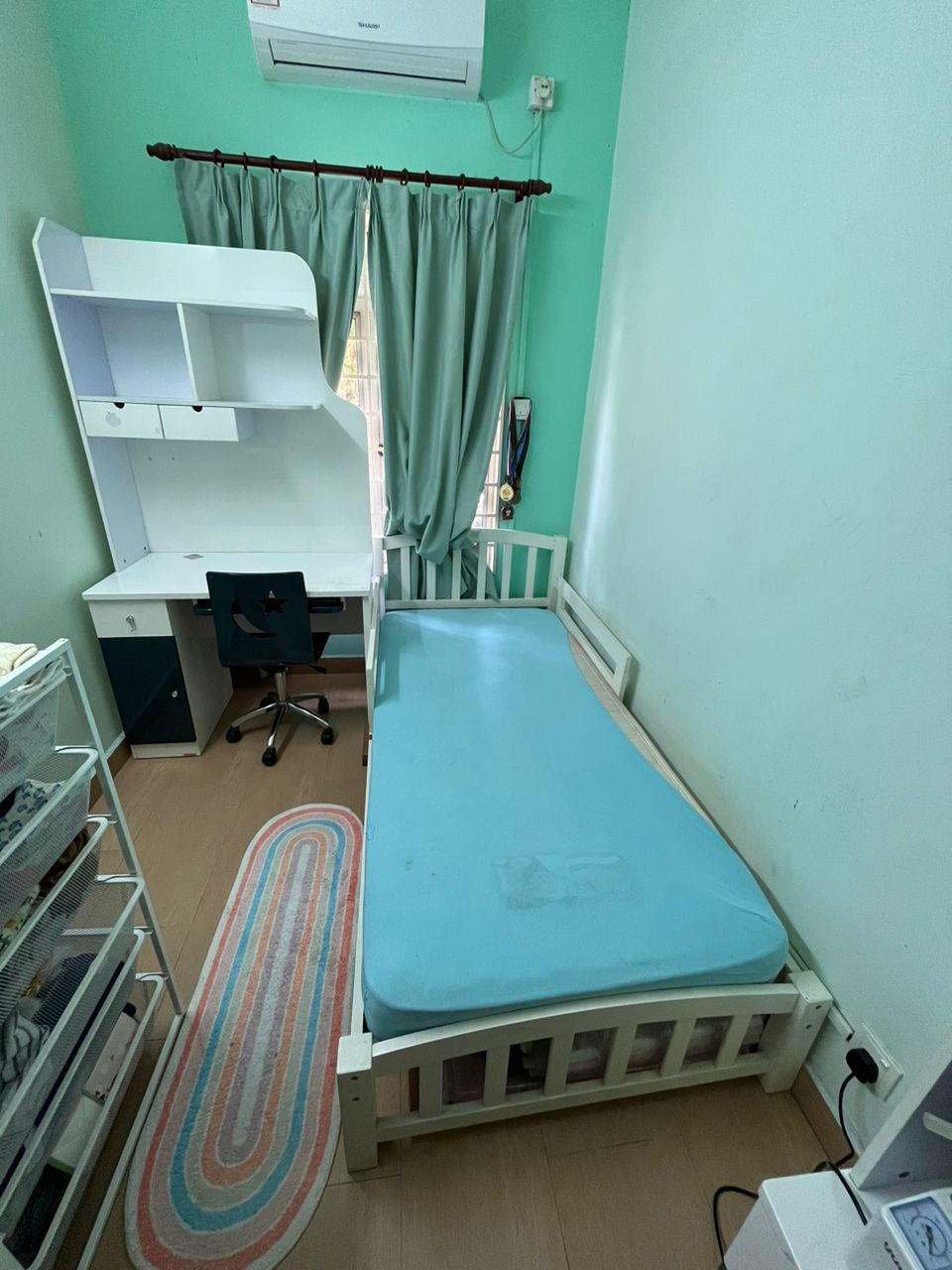 White Wooden Single Bed Frame Unearth Store