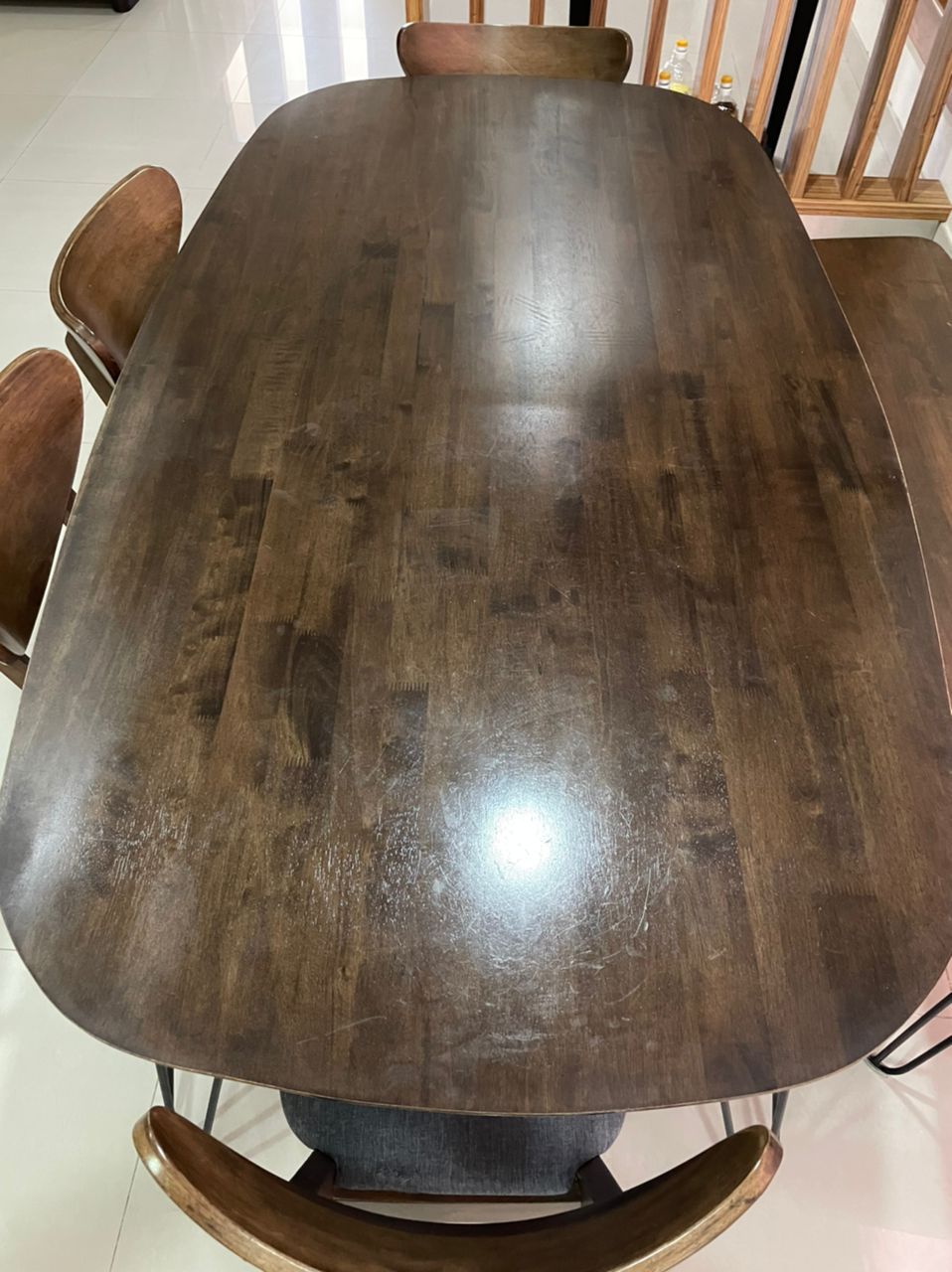 Wooden Dining Table Set For 6