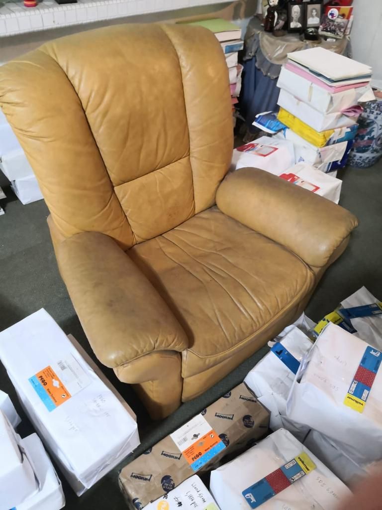 Yellow Leather Armchair Unearth Store