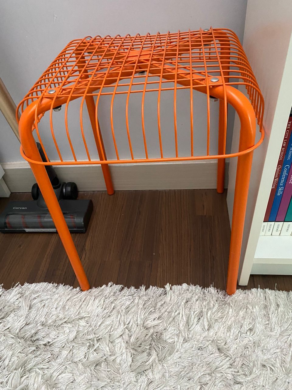 Orange Metal Stool - Unearth Store