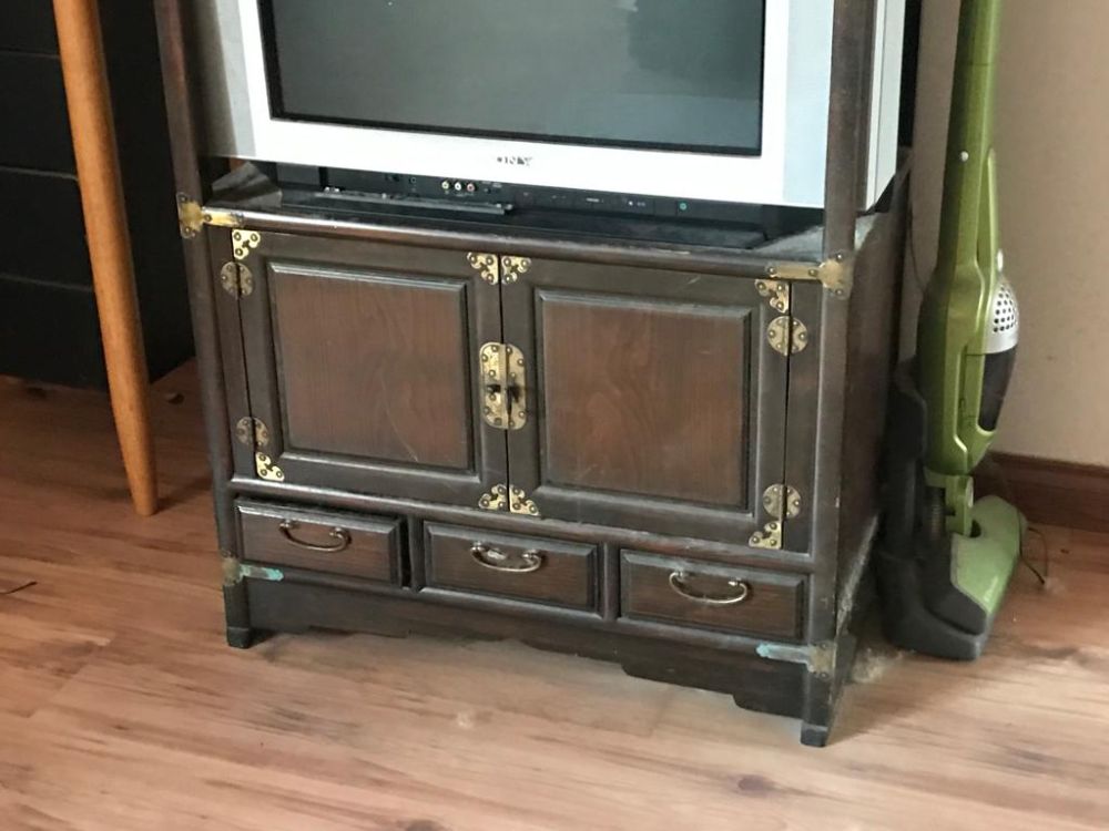 Antique Wooden TV Cabinet - Unearth Store