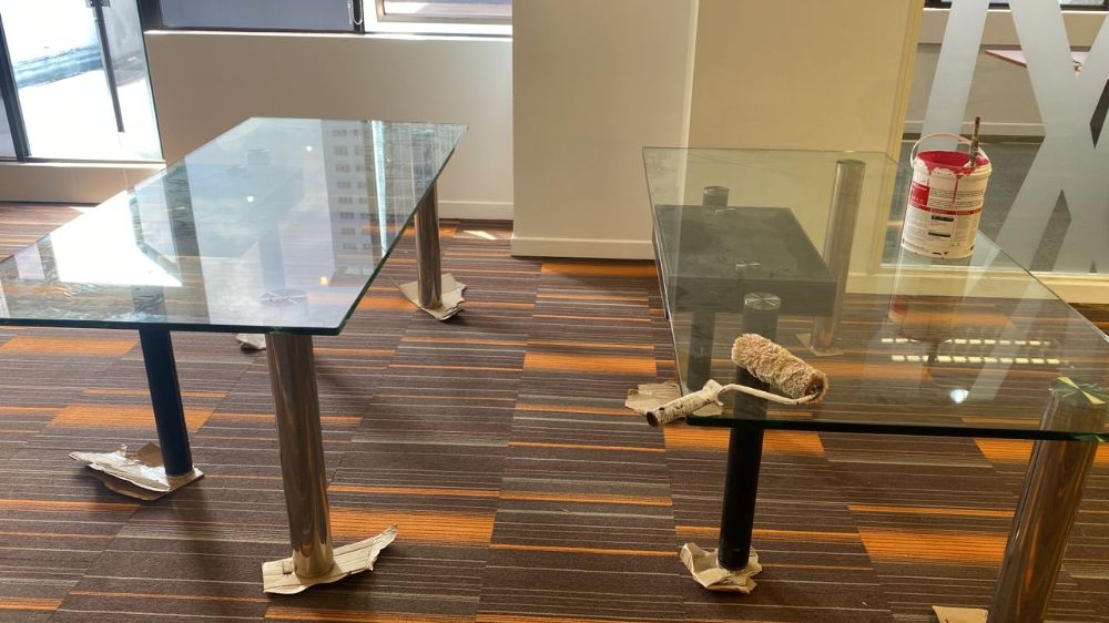 Glass Top 6-seater Dining Table - Unearth Store