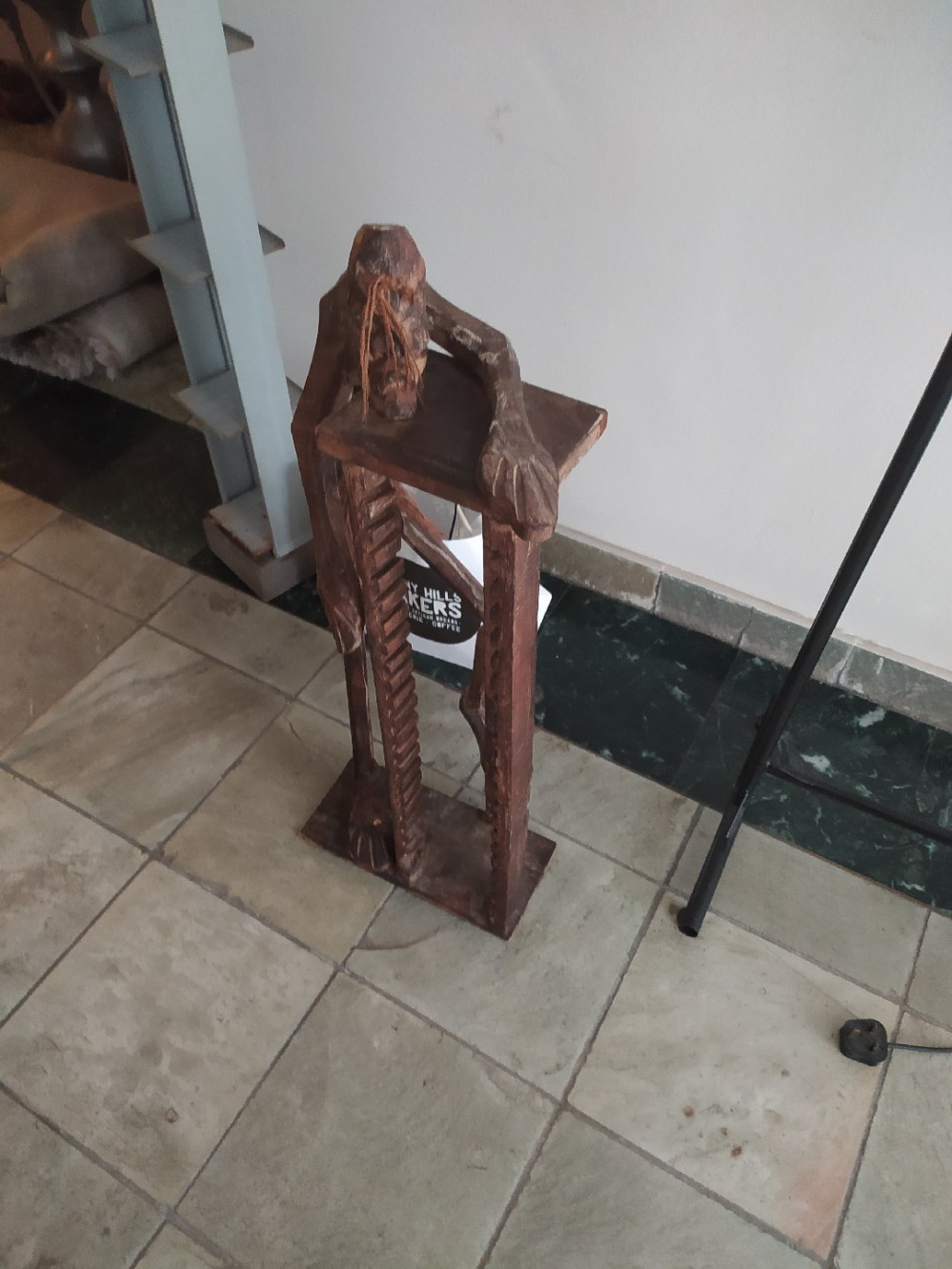 (S)Vintage Large Wooden Statue High Compact CD Rack / Rak CD Padat ...