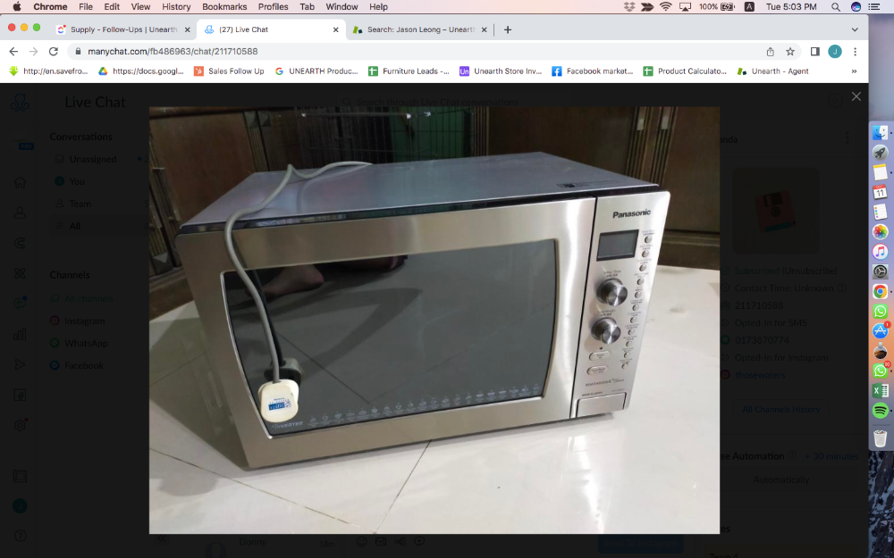 PANASONIC Inverter Convection Microwave Model NNCD997S / Gelombang